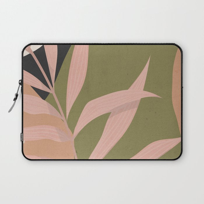 Tropical Leaf- Abstract Art 2 Laptop Sleeve Gallery Image 1