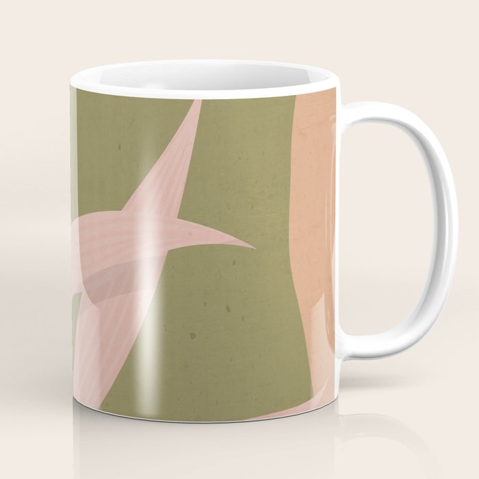 Tropical Leaf- Abstract Art 2 Coffee Mug Gallery Image 1
