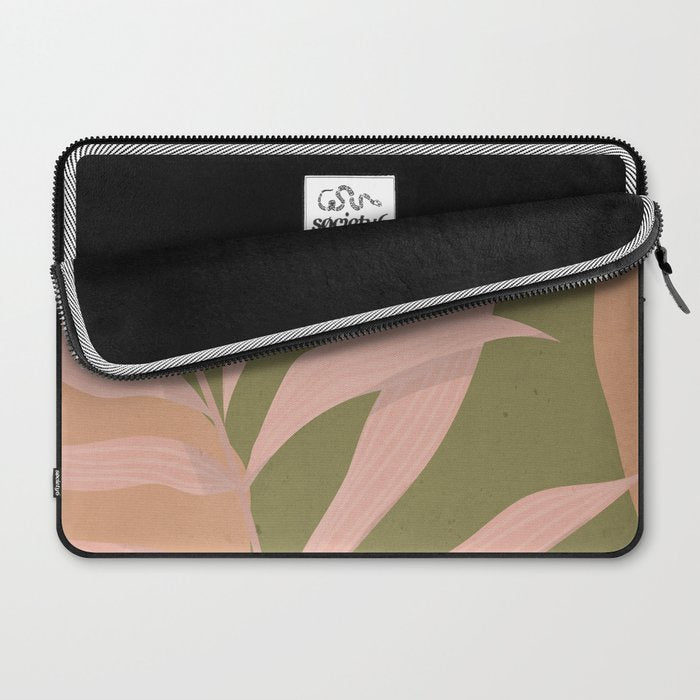 Tropical Leaf- Abstract Art 2 Laptop Sleeve Gallery Image 2