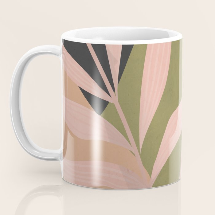 Tropical Leaf- Abstract Art 2 Coffee Mug Gallery Image 3