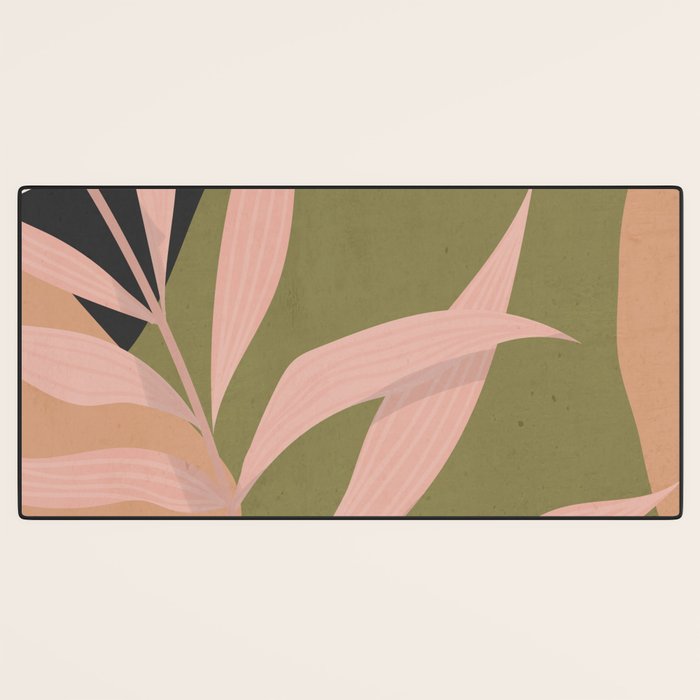 Tropical Leaf- Abstract Art 2 Desk Mat Gallery Image 3