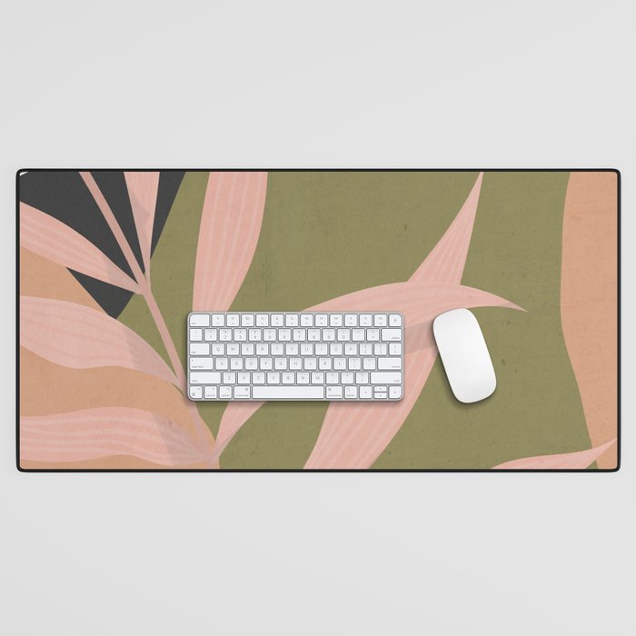 Tropical Leaf- Abstract Art 2 Desk Mat Gallery Image 1
