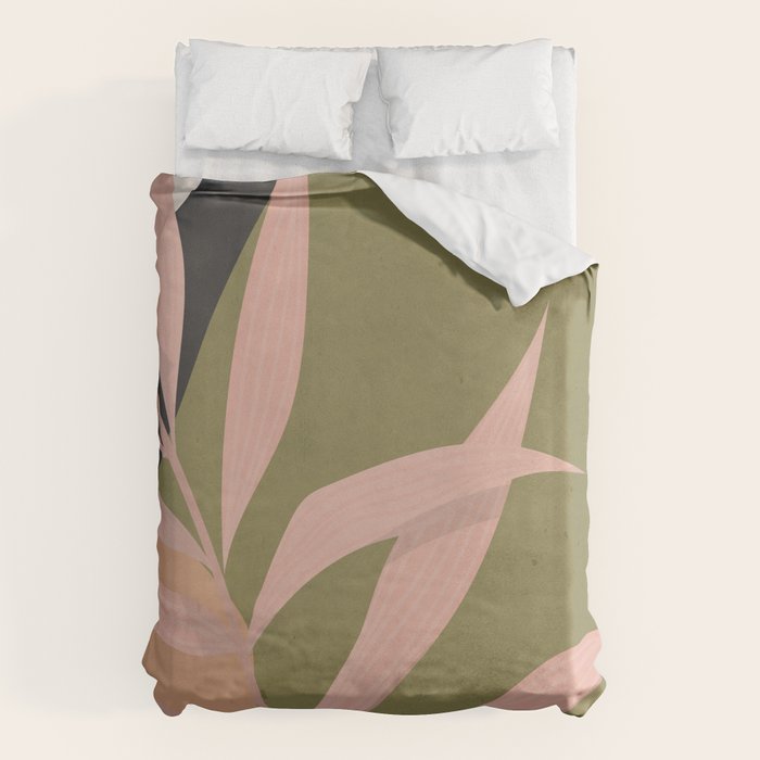 Tropical Leaf- Abstract Art 2 Duvet Cover Gallery Image 6