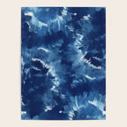 Vibe Shift Blue Electric Abstract Pattern with Dark Mood  Poster Gallery Image 4