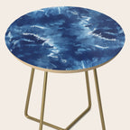 Vibe Shift Blue Electric Abstract Pattern with Dark Mood  Side Table Gallery Image 2