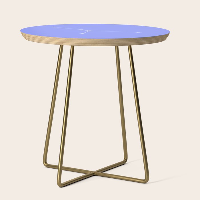 Cancer Zodiac Star Constellation Line Art Pastel Purple Side Table Gallery Image 1
