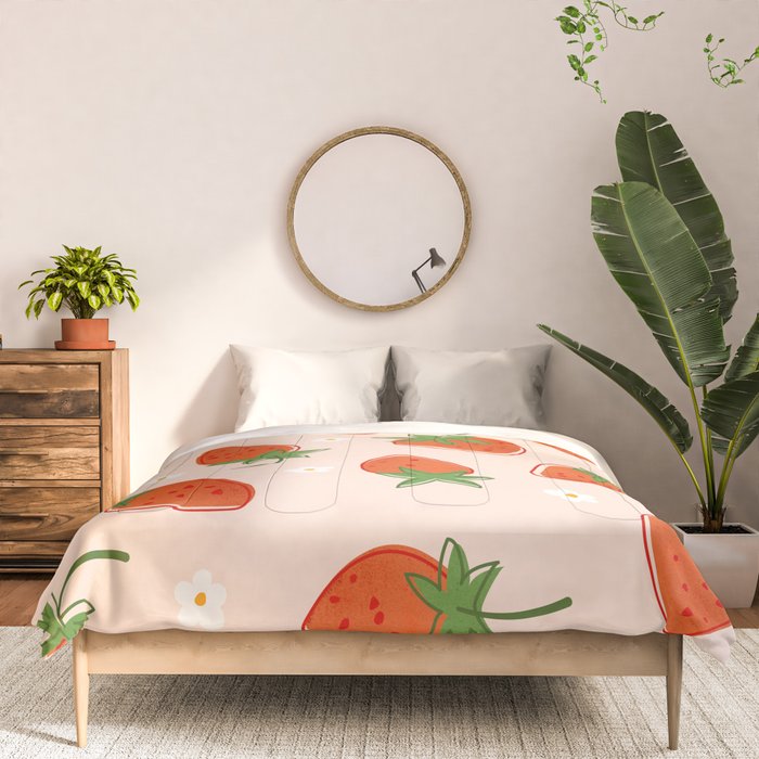 Red Strawberries Pattern Comforter Gallery Image 3