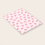 Sweet Strawberries - pink and red with hearts Notebook Gallery Image 3