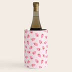 Sweet Strawberries - pink and red with hearts Wine Chiller Gallery Image 1