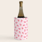 Sweet Strawberries - pink and red with hearts Wine Chiller Gallery Image 2