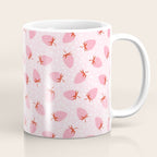 Sweet Strawberries - pink and red with hearts Coffee Mug Gallery Image 1