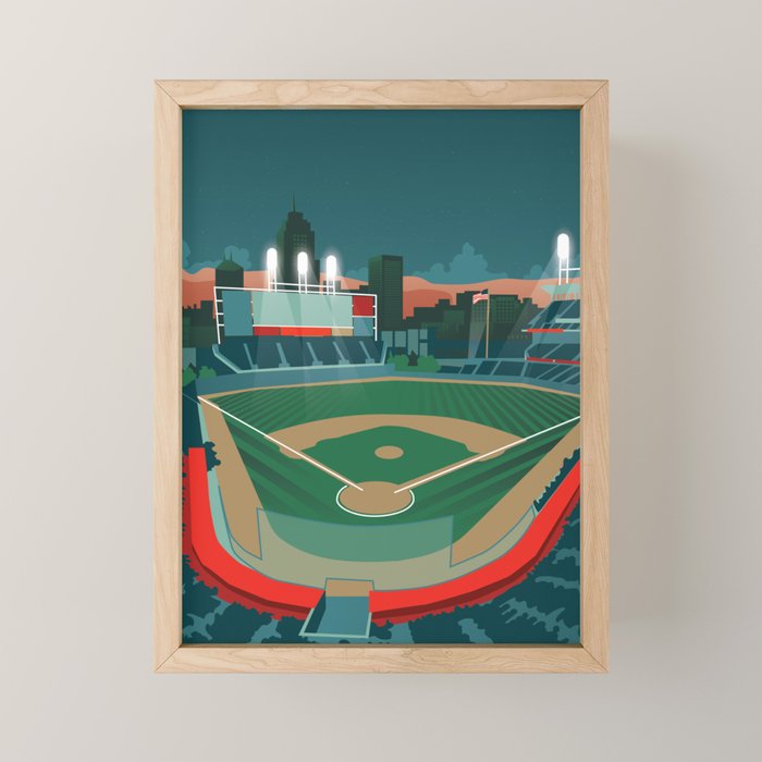 Baseball Mini Art Print Gallery Image 1