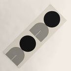 Abstraction_BLACK_DOT_LINE_ART_Minimalism_003C Yoga Mat Gallery Image 1