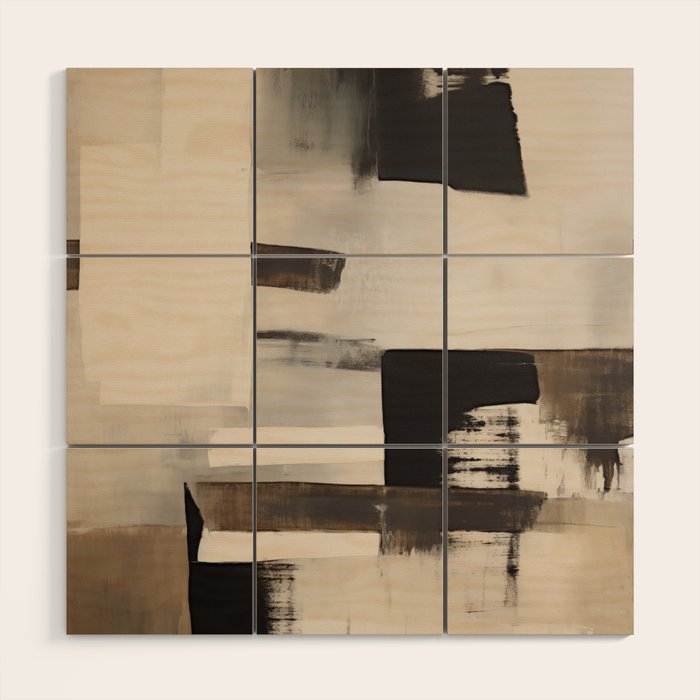 Bold Neutral II Wood Wall Art Gallery Image 1