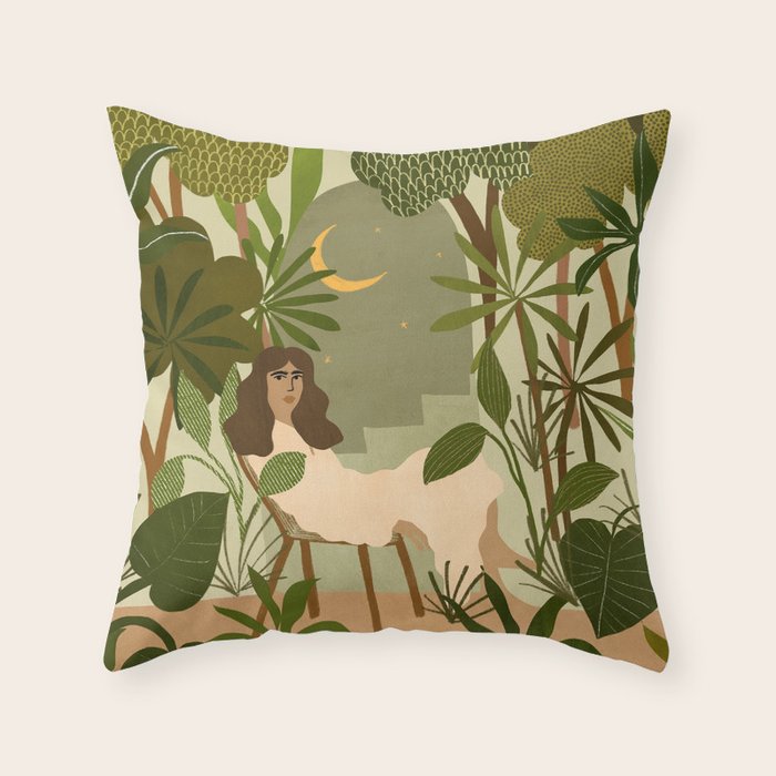 Jungle Dreams Throw Pillow Gallery Image 1