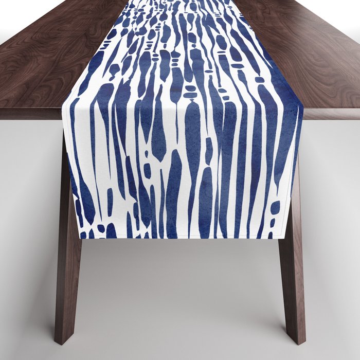 Twisted Ribbons - Blue Table Runner Gallery Image 1