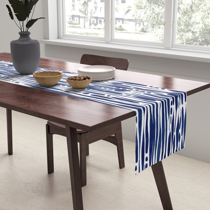 Twisted Ribbons - Blue Table Runner Gallery Image 2