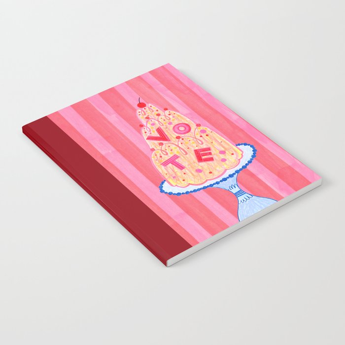 Mold the Future & Vote in Cherry Red Notebook Gallery Image 2