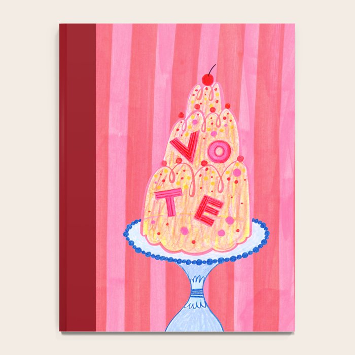 Mold the Future & Vote in Cherry Red Notebook Gallery Image 4