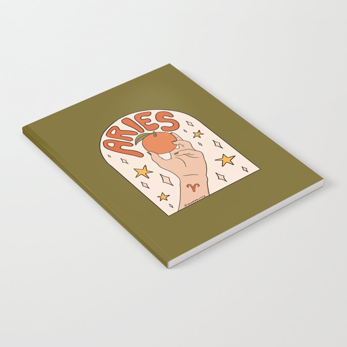 Aries Orange Notebook Gallery Image 2