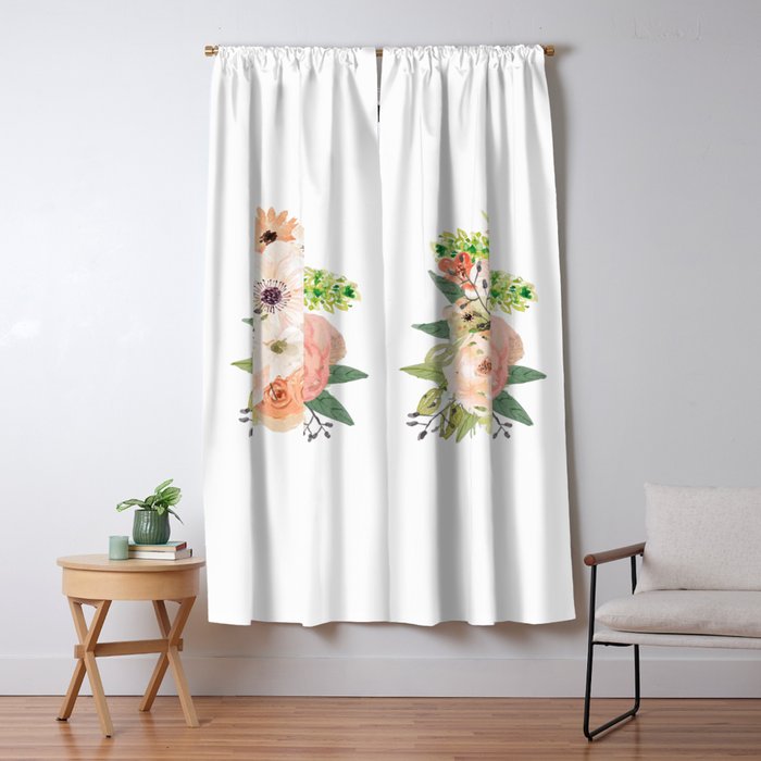Pink bloom Window Curtain Gallery Image 1