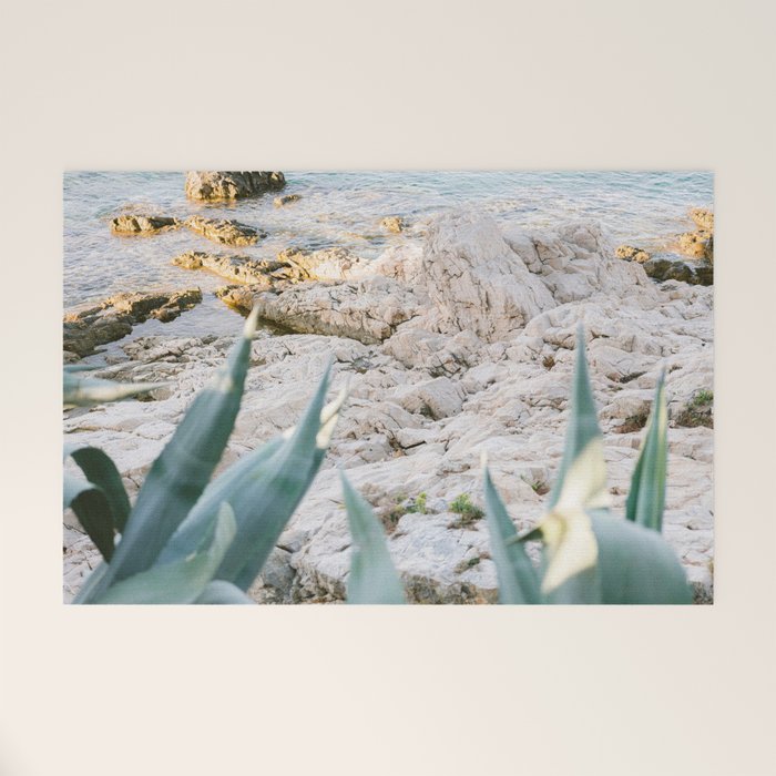 A few steps from the ocean | Fine art Croatia travel photography print | Coastal sea wall art Welcome Mat Gallery Image 1
