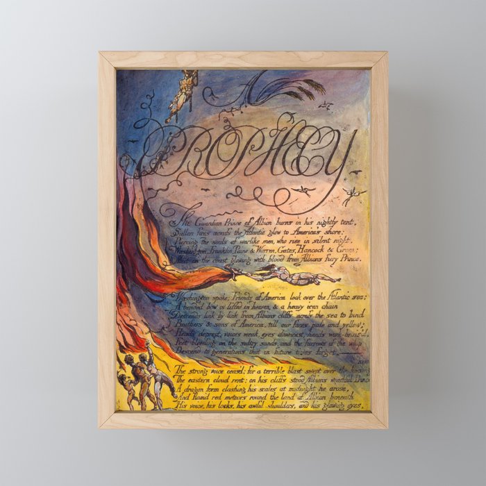 Art from "America: A Prophecy" by William Blake (1793) Mini Art Print Gallery Image 1