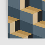 Cuboid Mid Century Abstract Shapes Pattern V Poster Gallery Image 3