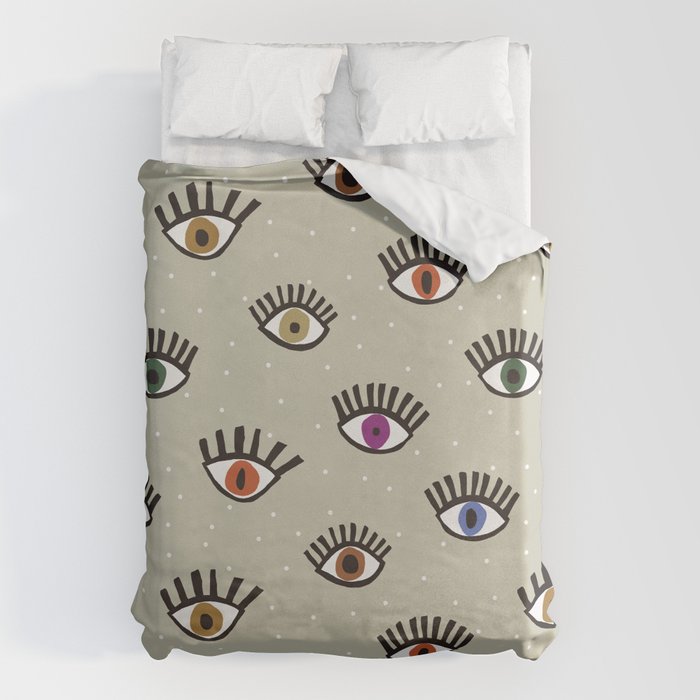 Eyes #1 Duvet Cover Gallery Image 1