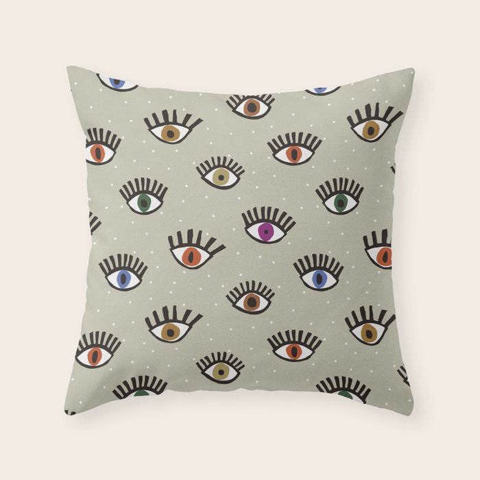 Eyes #1 Throw Pillow Gallery Image 1