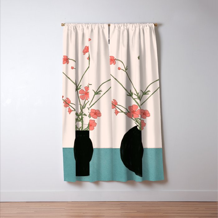 Blooming Wildflowers Rose Window Curtain Gallery Image 3