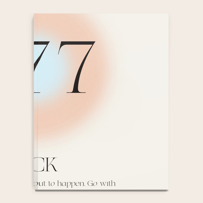 Angel Number 777 | Luck Notebook Gallery Image 4