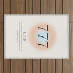 Angel Number 777 | Luck Outdoor Rug Gallery Image 1