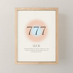 Angel Number 777 | Luck Mini Art Print Gallery Image 1