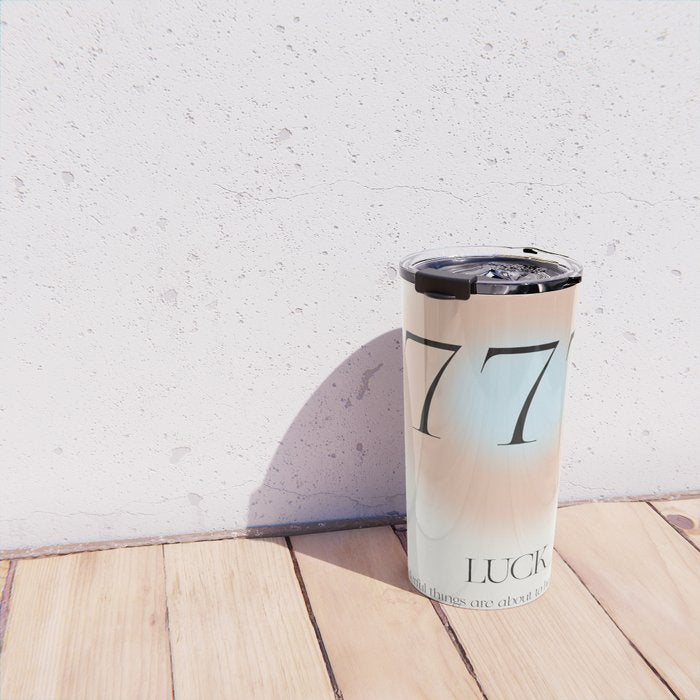 Angel Number 777 | Luck Travel Mug Gallery Image 4