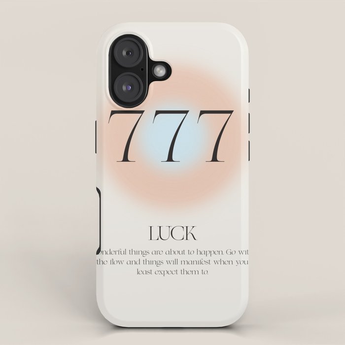 Angel Number 777 | Luck iPhone Case Gallery Image 1