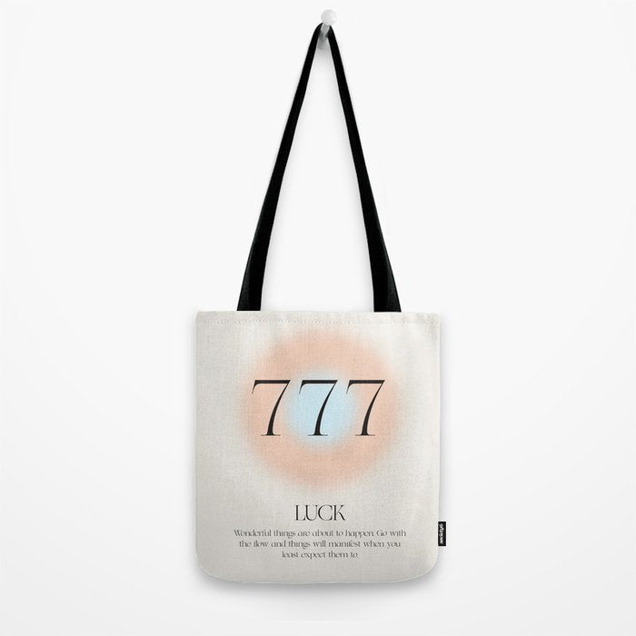 Angel Number 777 | Luck Tote Bag Gallery Image 2