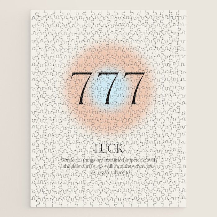 Angel Number 777 | Luck Jigsaw Puzzle Gallery Image 1