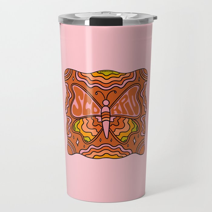 Scorpio Butterfly Travel Mug Gallery Image 1