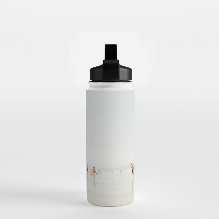 Beach 27 - Minimal Pastel Beach People - Ocean - Sea Travel photography Water Bottle Gallery Image 2