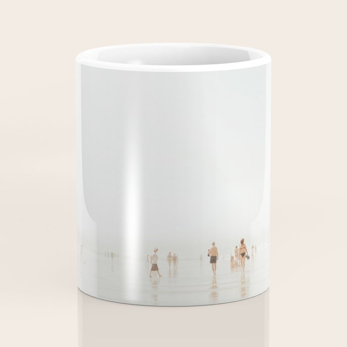 Beach 27 - Minimal Pastel Beach People - Ocean - Sea Travel photography Coffee Mug Gallery Image 4