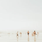 Beach 27 - Minimal Pastel Beach People - Ocean - Sea Travel photography Coffee Mug Gallery Image 2