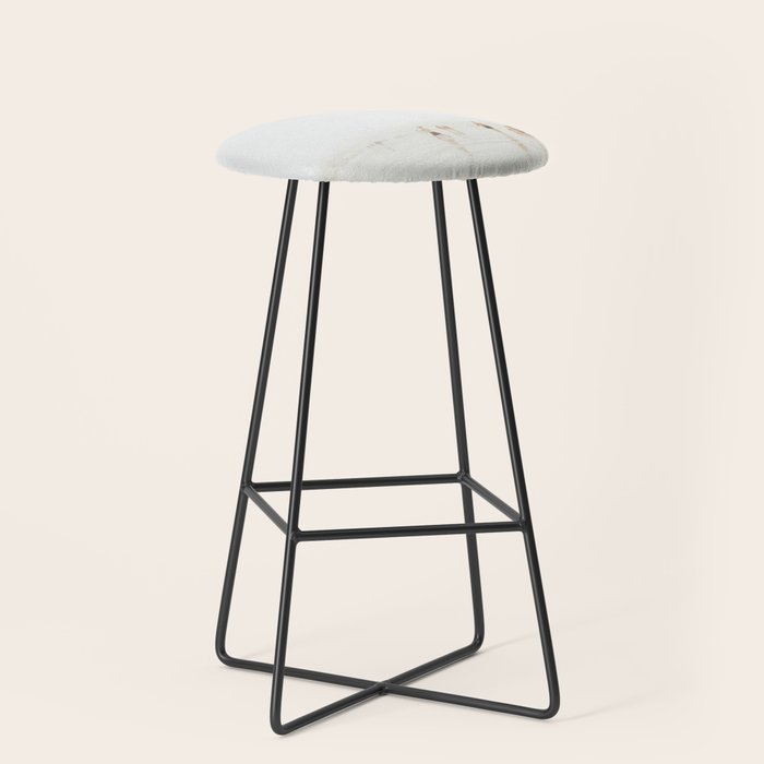 Beach 27 - Minimal Pastel Beach People - Ocean - Sea Travel photography Stool Gallery Image 1