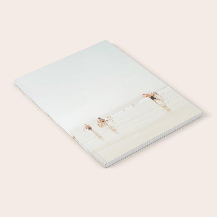 Beach 27 - Minimal Pastel Beach People - Ocean - Sea Travel photography Notebook Gallery Image 1