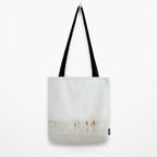 Beach 27 - Minimal Pastel Beach People - Ocean - Sea Travel photography Tote Bag Gallery Image 2