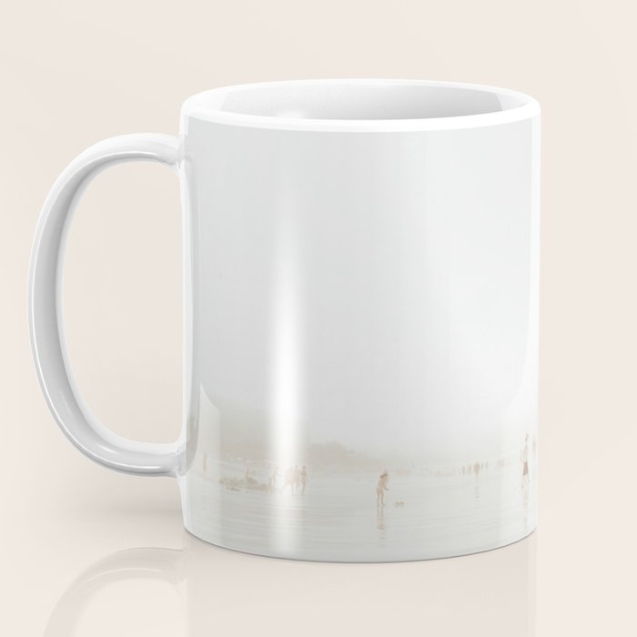 Beach 27 - Minimal Pastel Beach People - Ocean - Sea Travel photography Coffee Mug Gallery Image 3