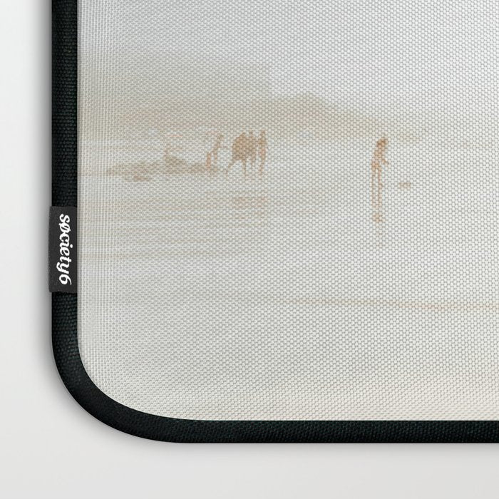 Beach 27 - Minimal Pastel Beach People - Ocean - Sea Travel photography Laptop Sleeve Gallery Image 3