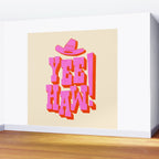 Yee Haw! Fun Cowboy Art Wall Mural Gallery Image 2