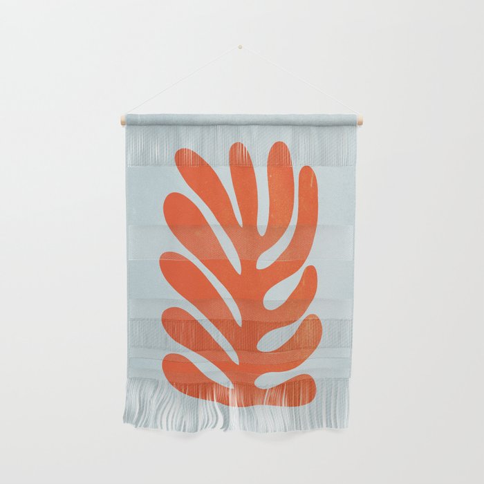 Fire Red: Wild Leaf | Matisse Foliage Paper Cutouts 01 Wall Hanging Gallery Image 1