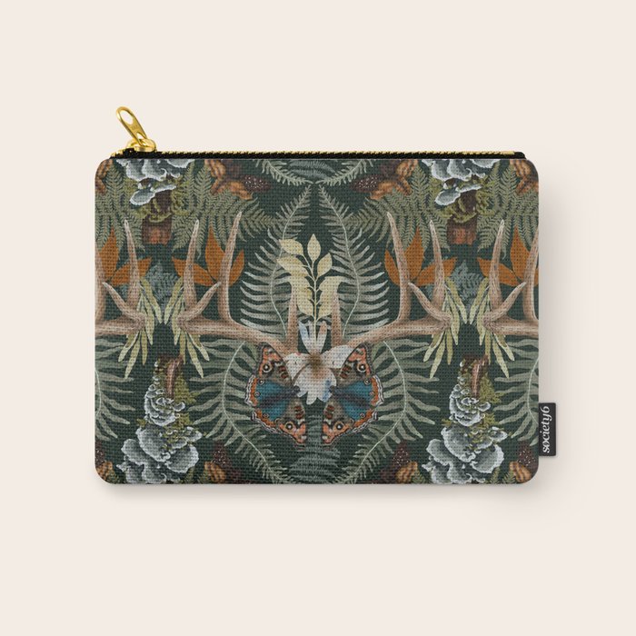 Whimsical Deer Antlers Carry All Pouch Gallery Image 1